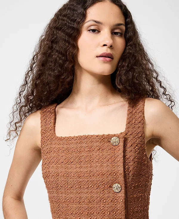 Moment Light TWEED SQUARE NECK MINI
