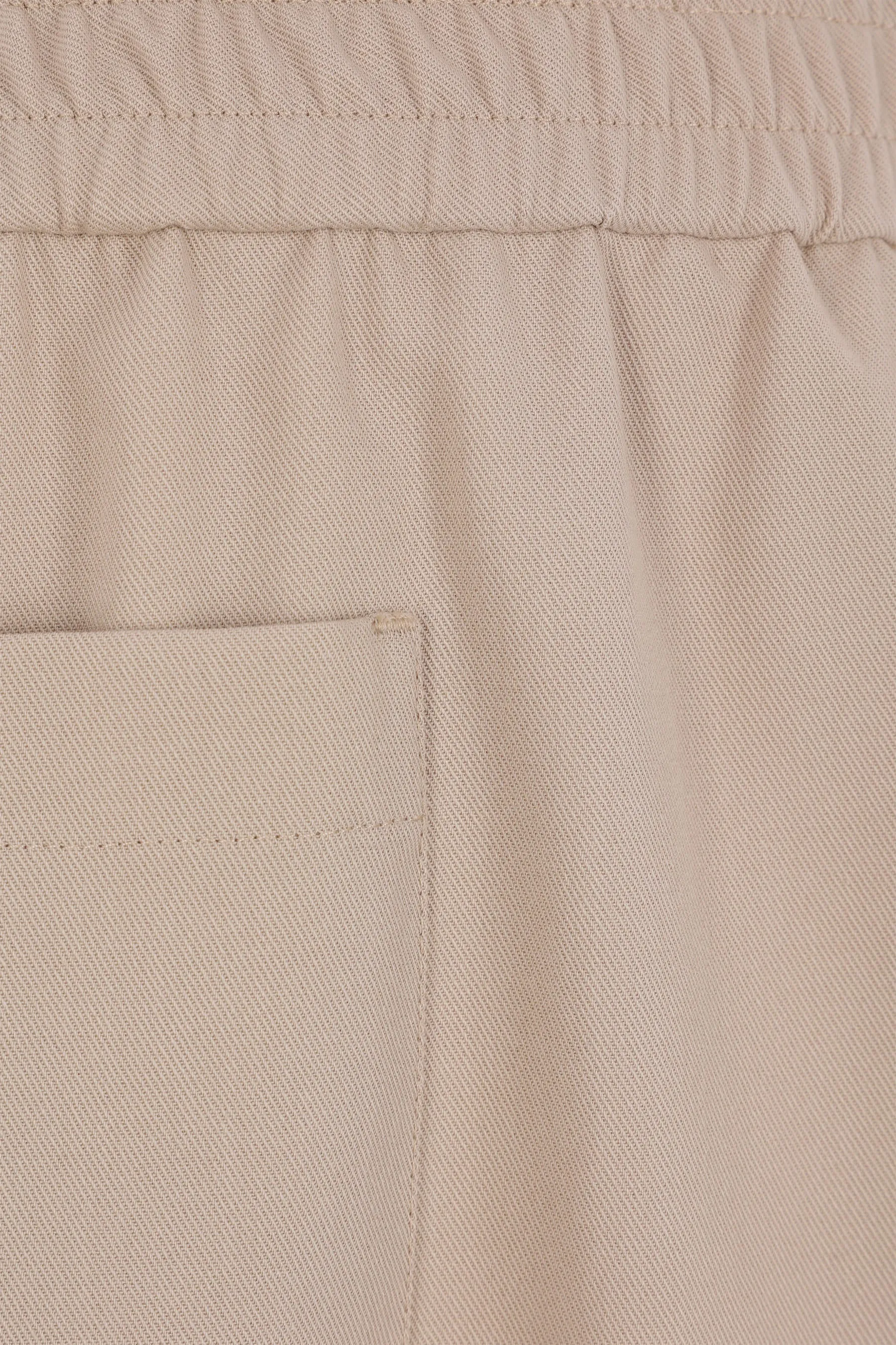 twill cropped trousers