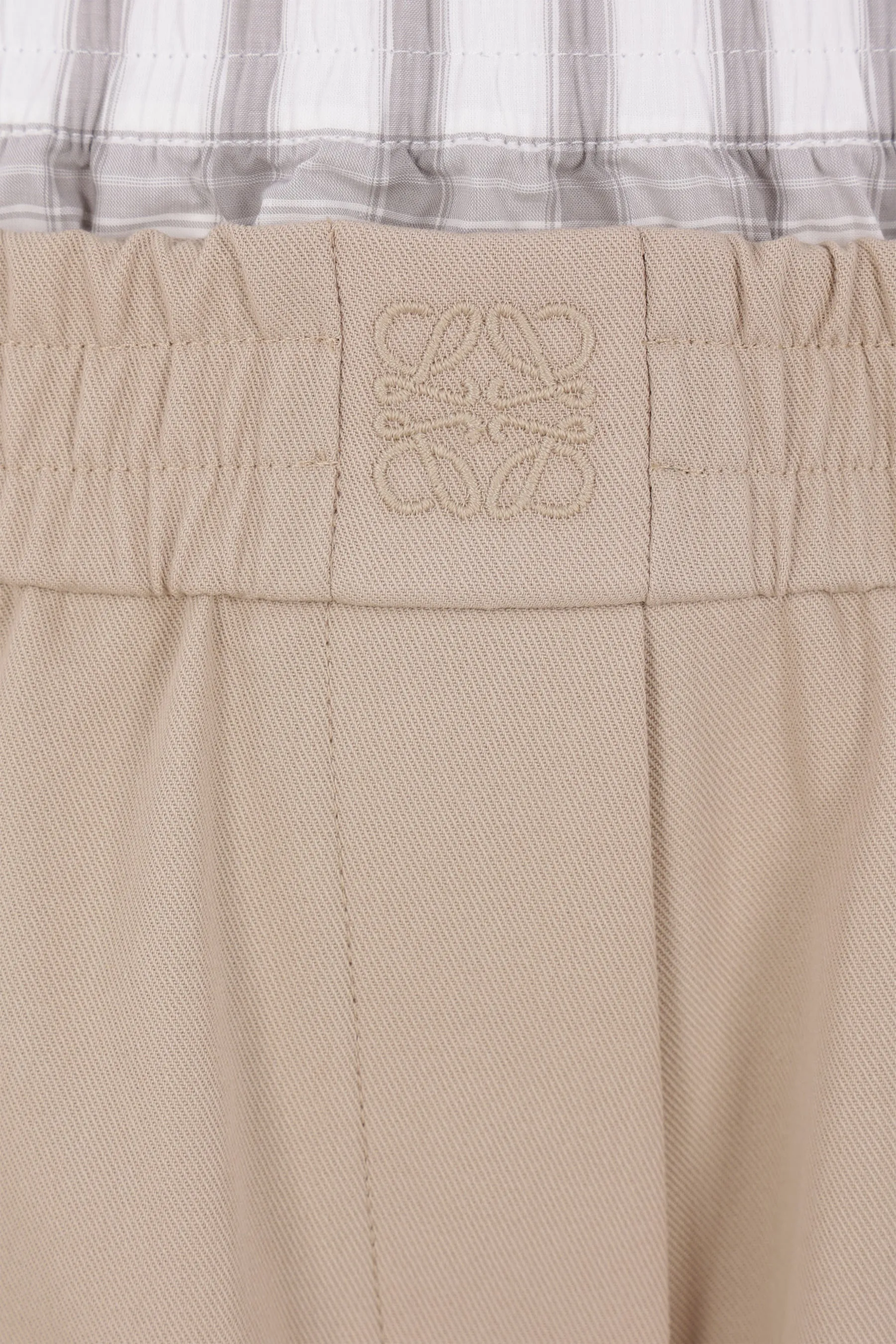 twill cropped trousers