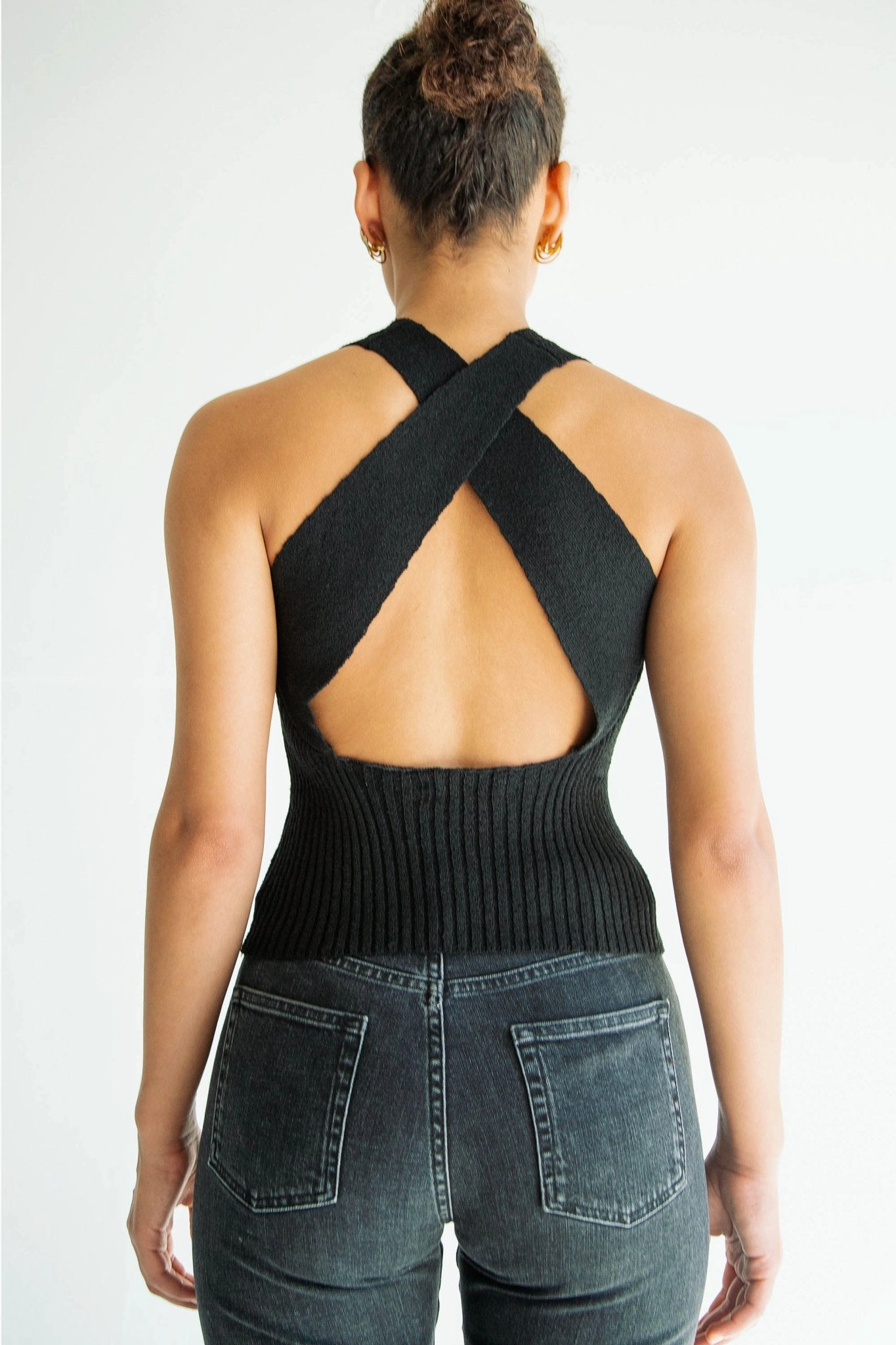 High Collar Design NINA TOP