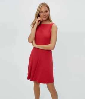 Sunset Hour ANDY ULTRA RIB MINI SKATER DRESS