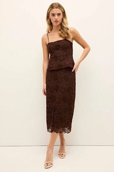 Biodegradable Fabric Anti Pilling Treatment Meara Skirt Java