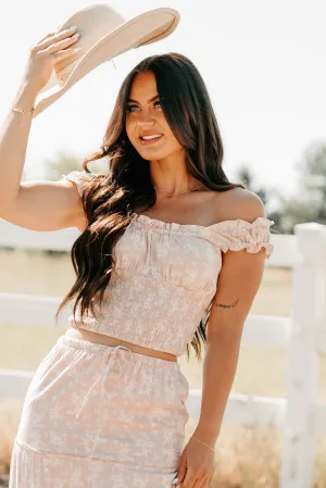 Up The Hill Smocked Floral Tank Top (Pink) Versatile Base Layer