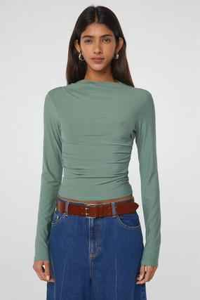 Easy Care Material SELMA LONG SLEEVE TOP