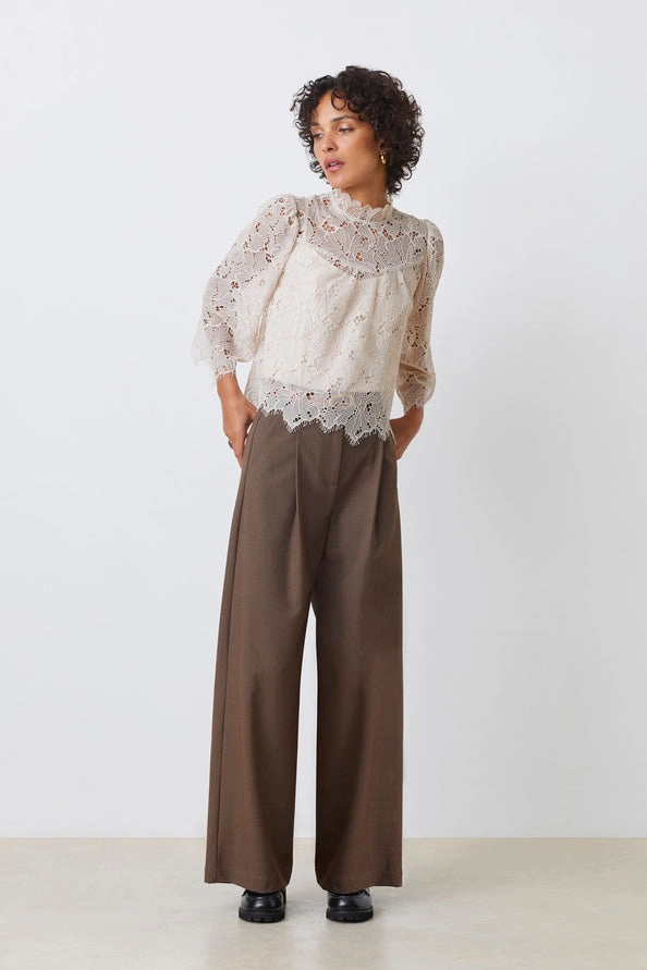 Reflective Trim Details LayeredCuff LUCIA SHIRT