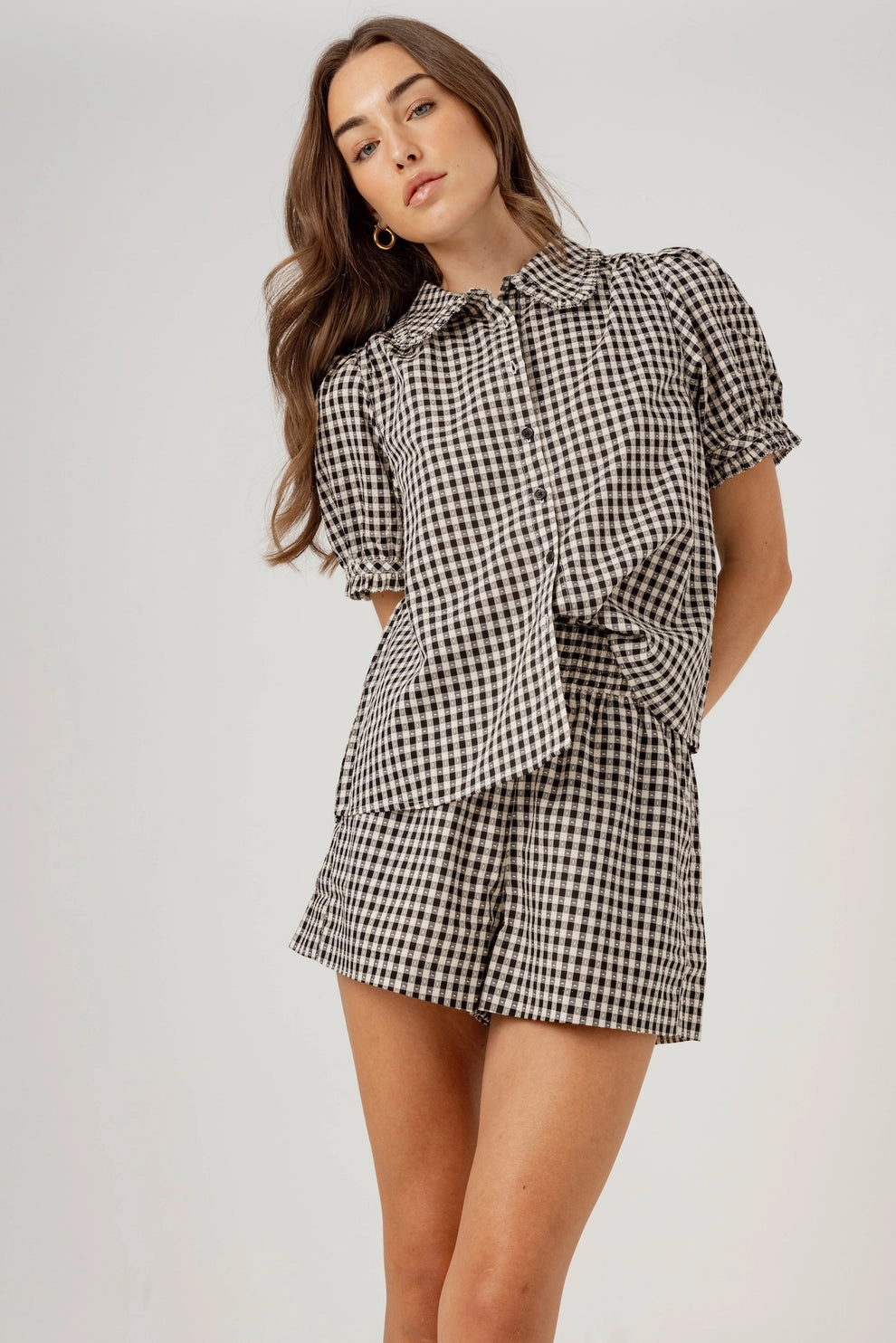 VIRGINIE SHIRT Ribbed Hemline