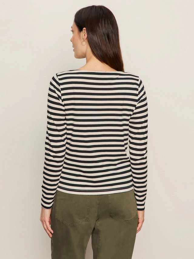 Relaxed Fit Shirt BOATNECK LONG SLEEVE TEE