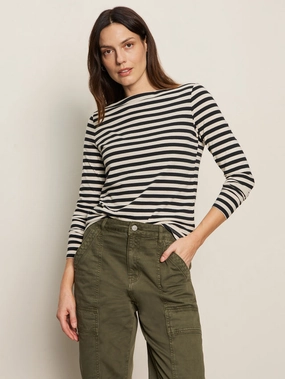 BOATNECK LONG SLEEVE TEE Odor Resistant Coating