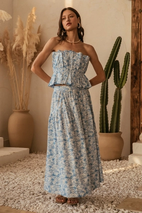 music concert VALERIE PRINTED MAXI SKIRT