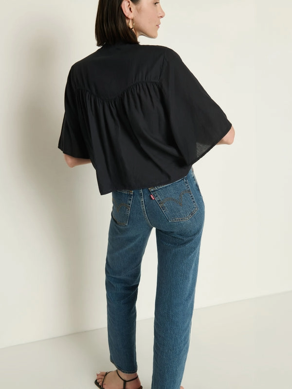 VALERIE TIE NECK TOP ThermalInsulation Basic Sweatshirt