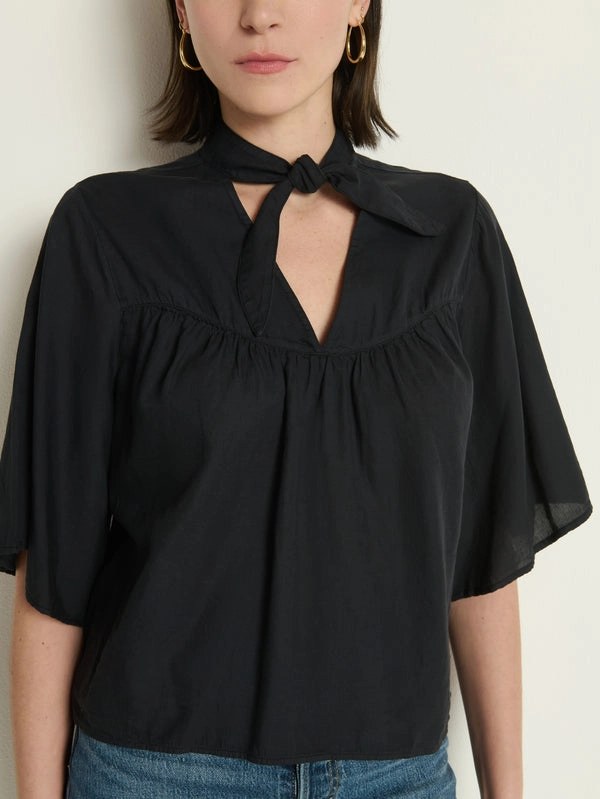 VALERIE TIE NECK TOP NonChafe Lining ZonalVentilation