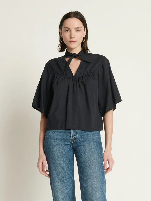 Sustainable Production Methods VALERIE TIE NECK TOP