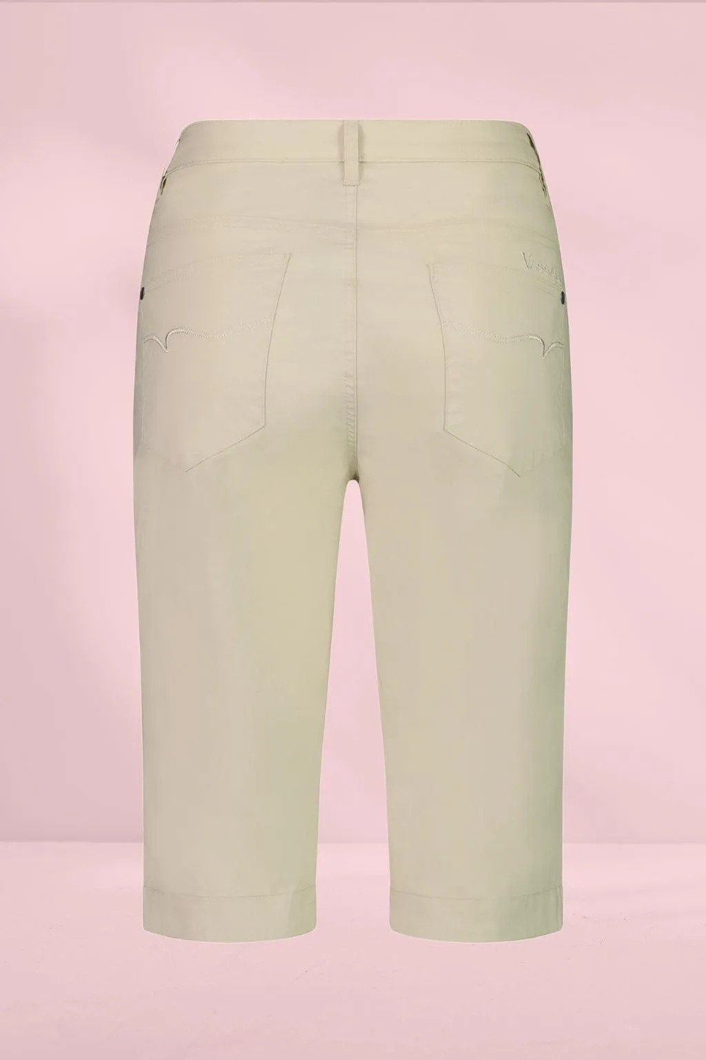Vassalli Poplin Straight Leg Shorts Sand