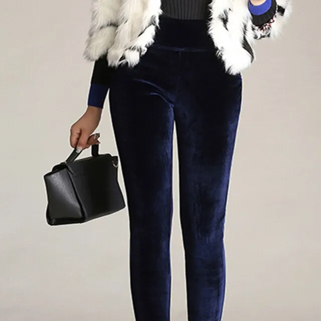 Velvet Skinny Trousers