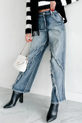 stain resistant coating EcoFriendlyBlend Vernon High Rise Frayed Edge Cello Skater Jeans (Tint)