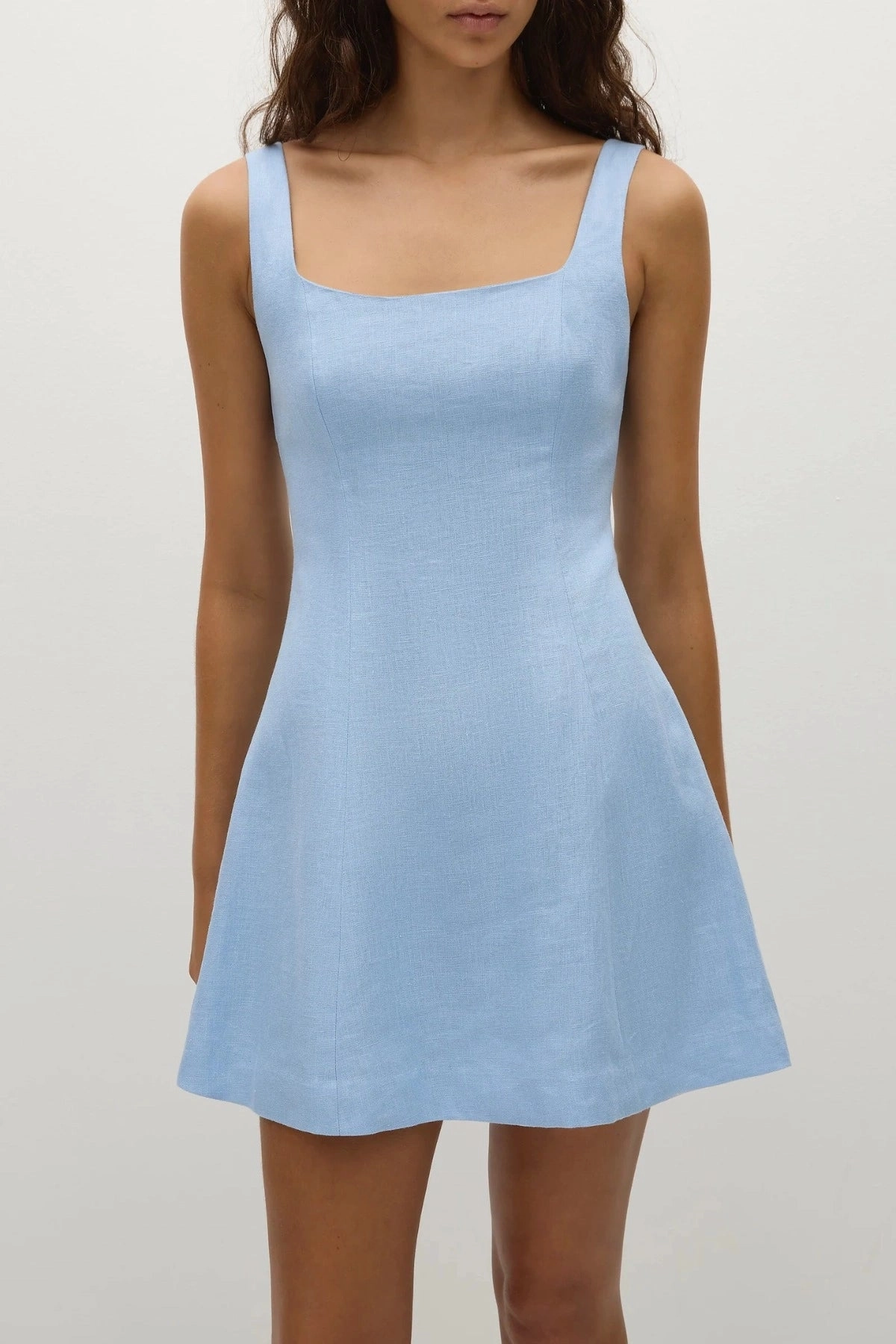 Felice Mini Dress Mineral Blue City Casual Quiet Glow
