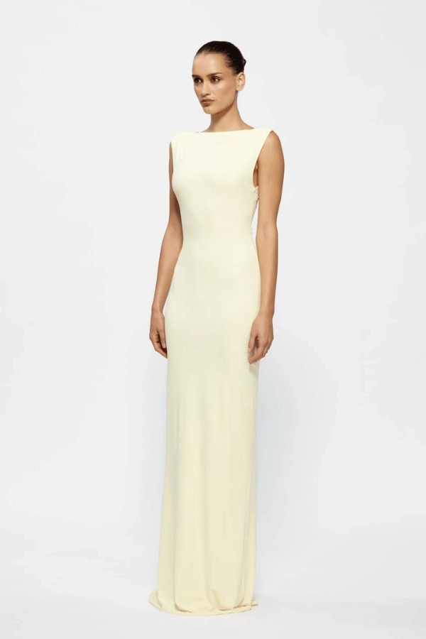 Faith Dress Lemon Feminine Cut