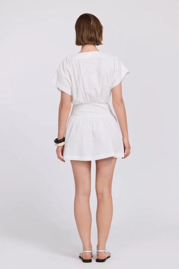 Versed Mini Dress Chalk Natural Style Warm Pink