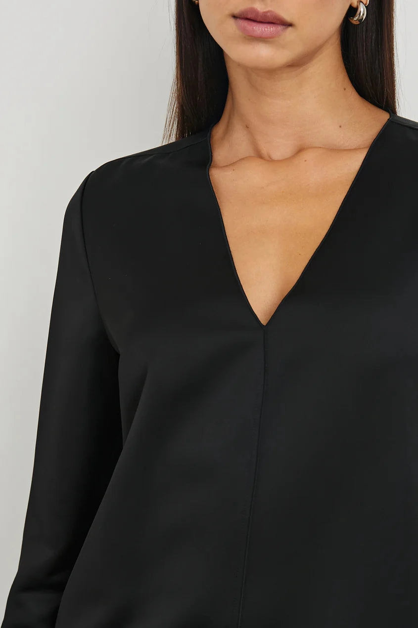 Runway-Ready Casual Smart Victoria Dress Black