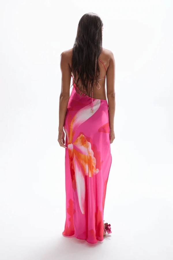 Villa Butterfly Maxi Dress Wildflower Edge Shape