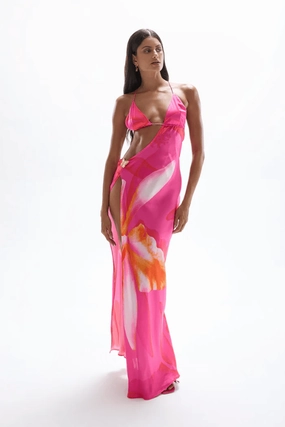Villa Butterfly Maxi Dress Wildflower Flow Line