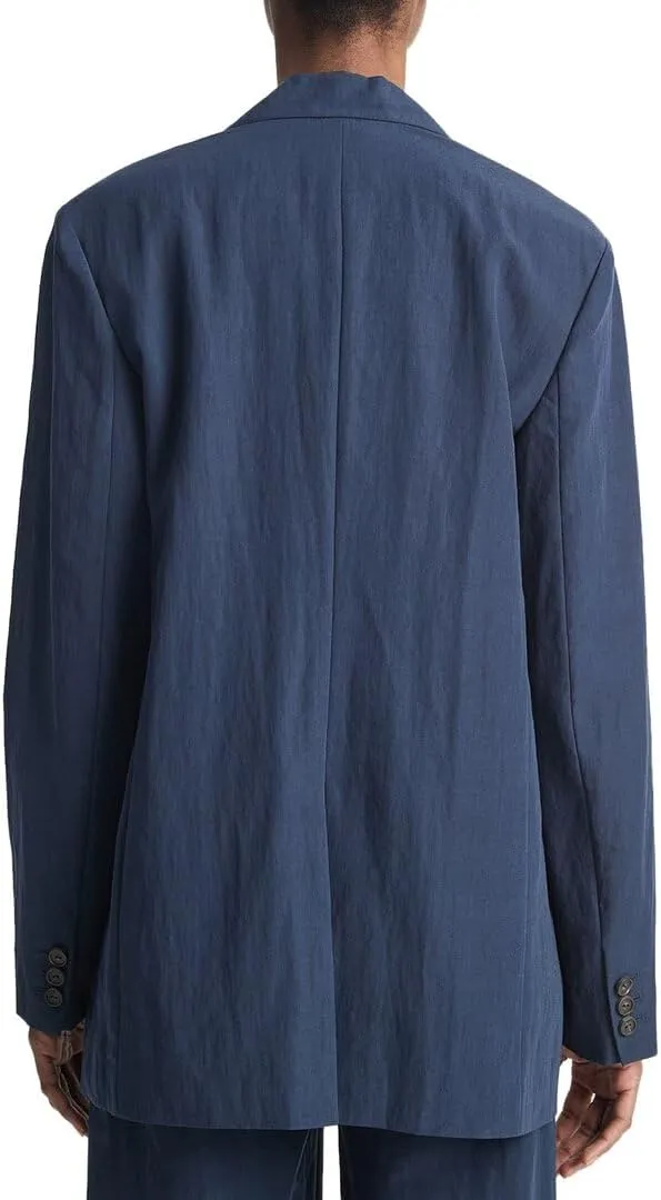 Vince Relaxed Textured Wool-Blend Blazer