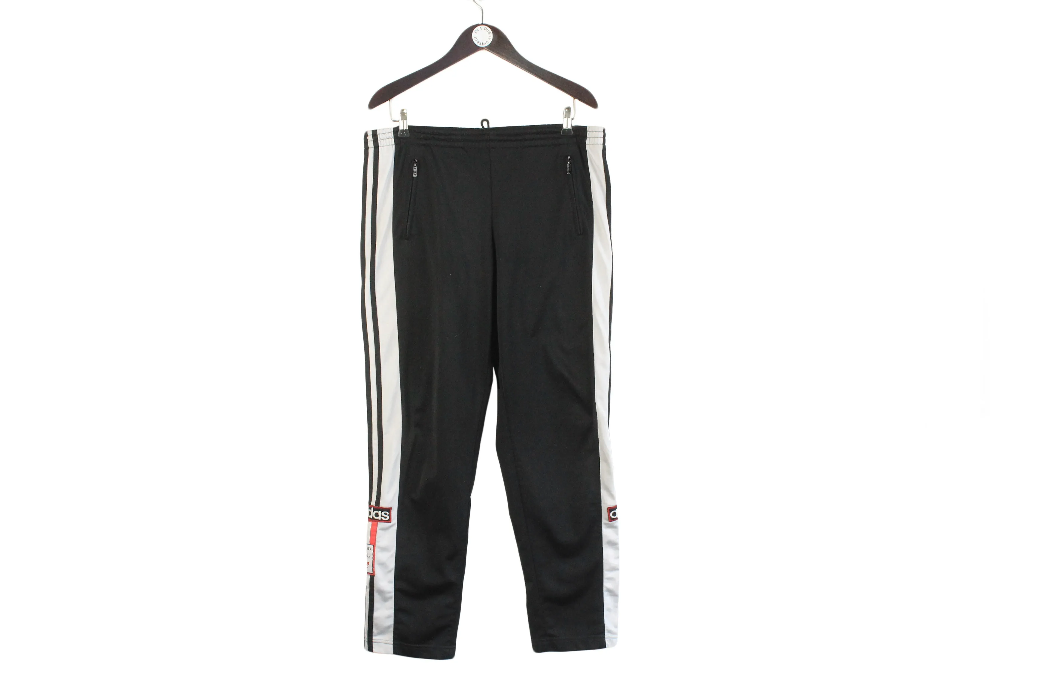 Vintage Adidas Snap Buttons Track Pants Small / Medium