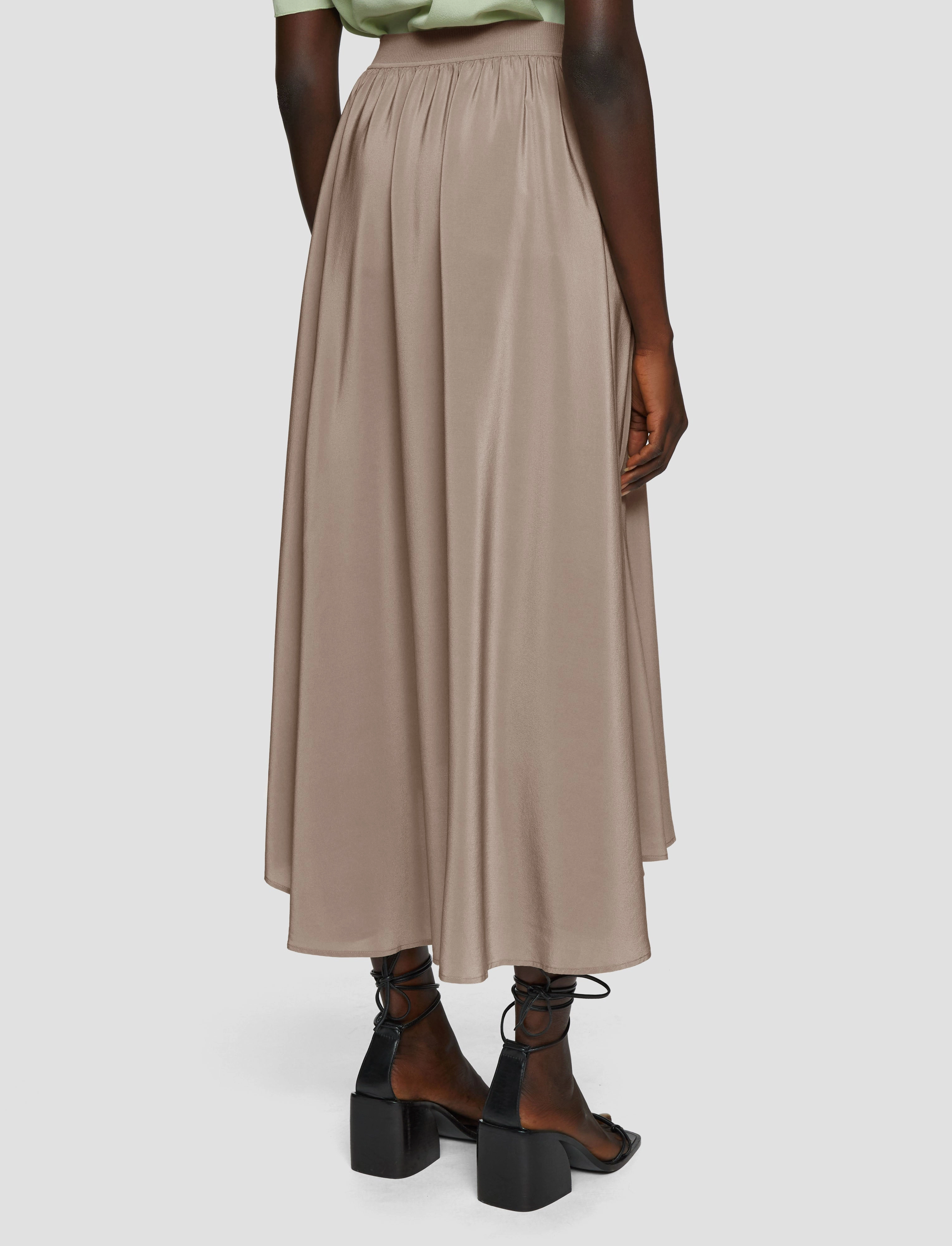 Violet Crepe de Soie Silk Skirt Timeless Piece