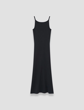Breathable Feel Button-front Viscose Knit Stretch Dress