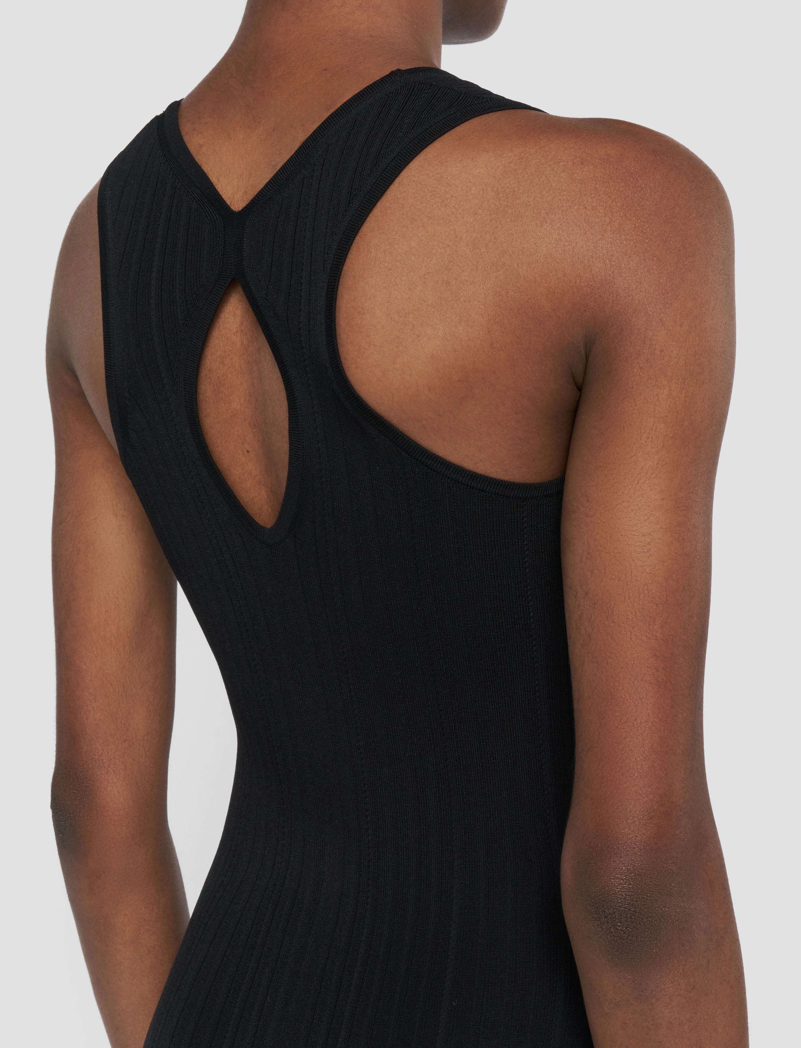 Viscose Rib Knit Dress Smart Comfort