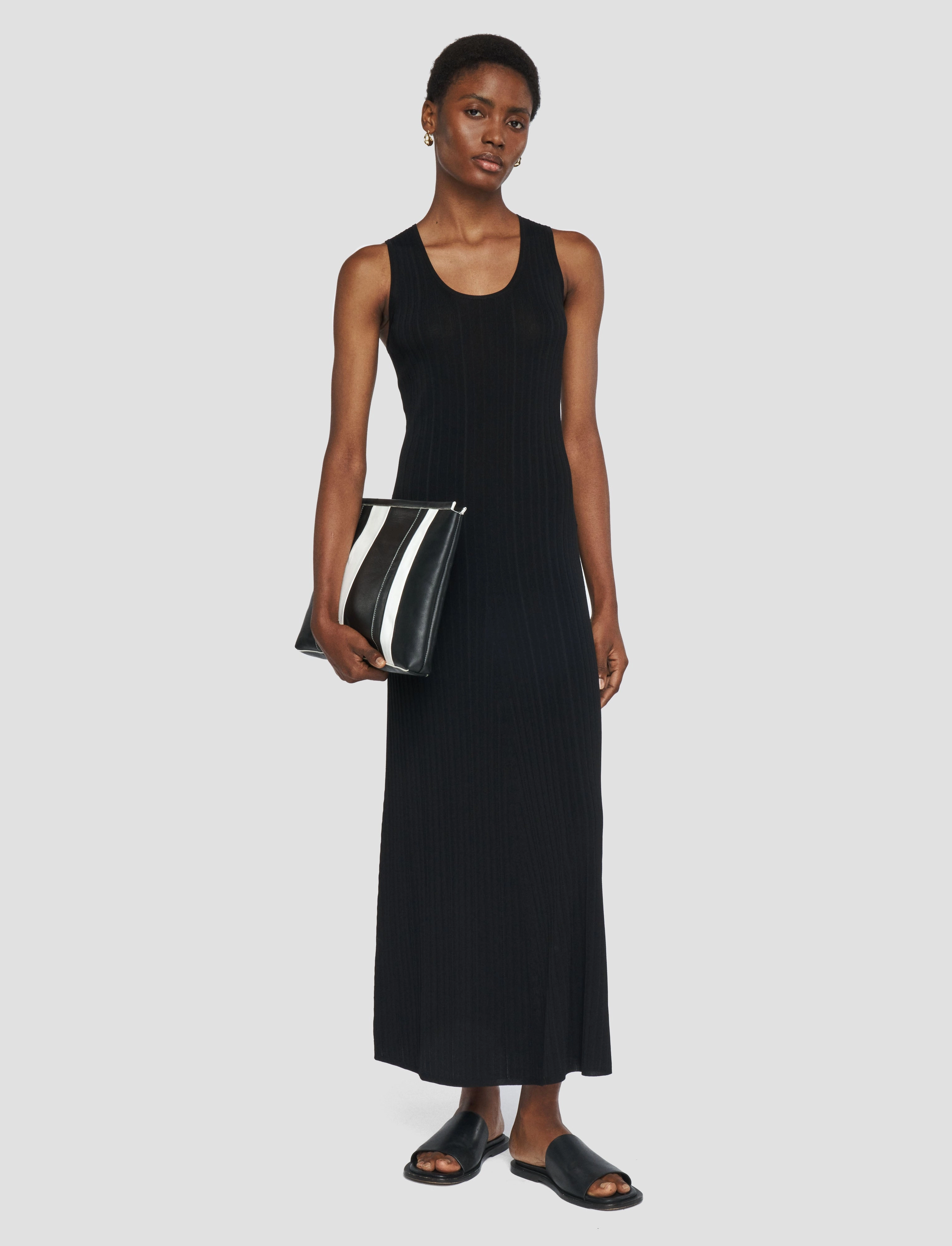 Viscose Rib Knit Dress Chill Edge