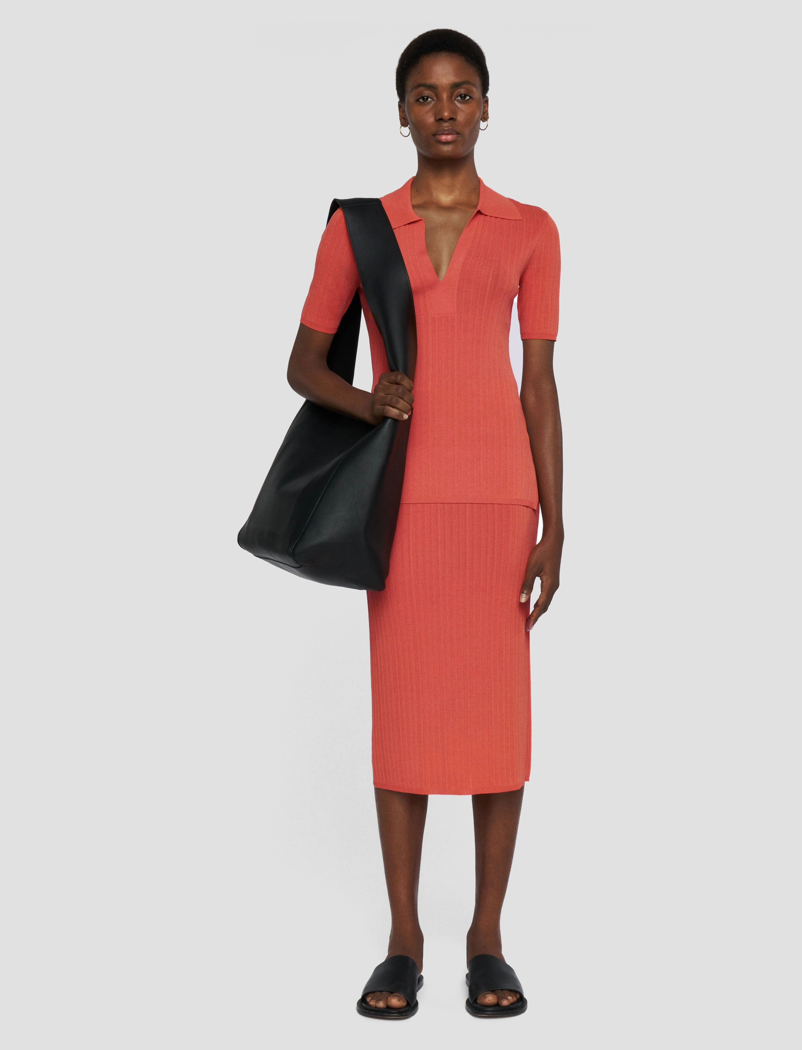 Viscose Rib Knit Skirt Anti Pilling Fabric
