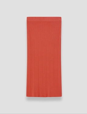 Flared hem Gentle Vibe Viscose Rib Knit Skirt