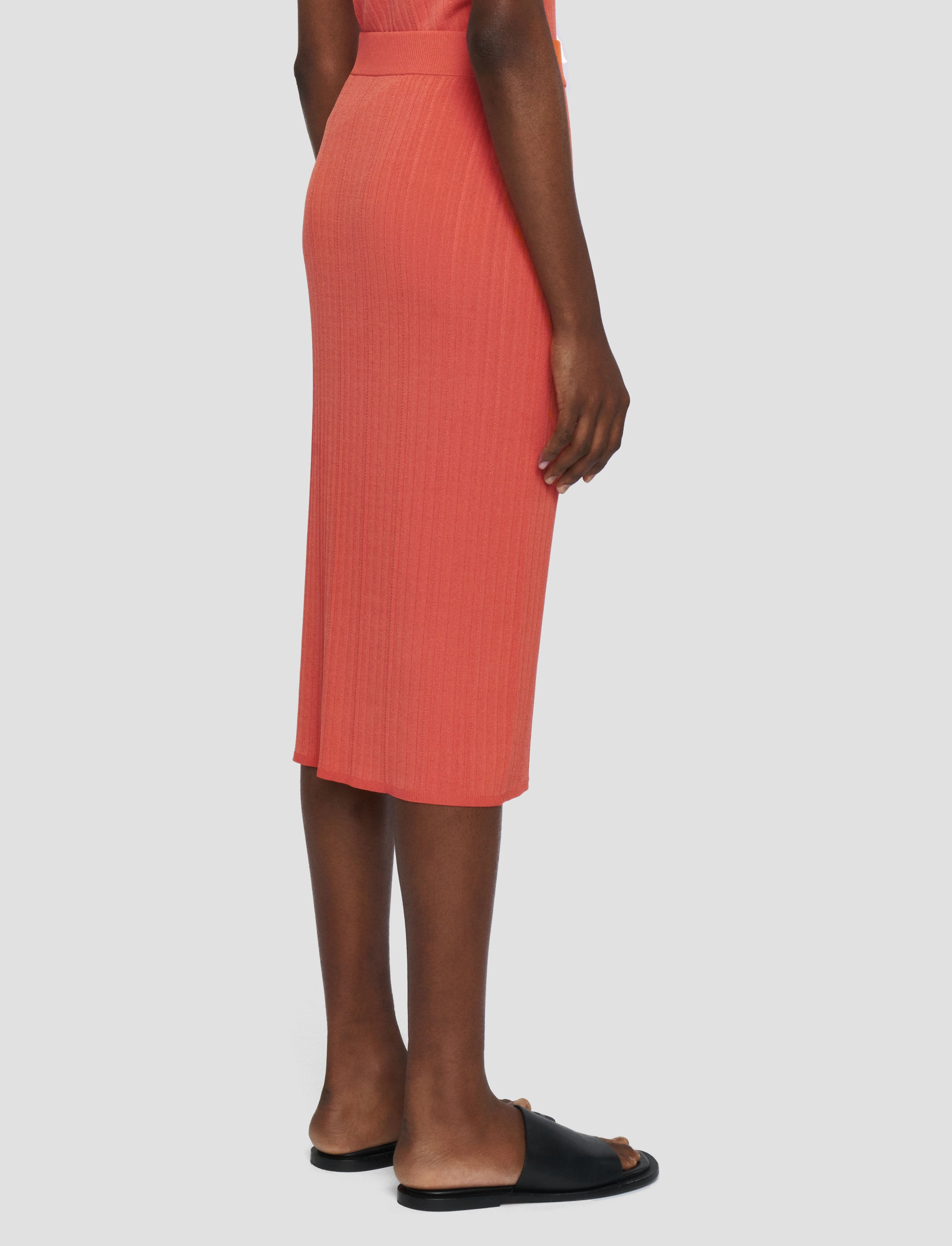 Sustainable Innovation Tagless label Viscose Rib Knit Skirt