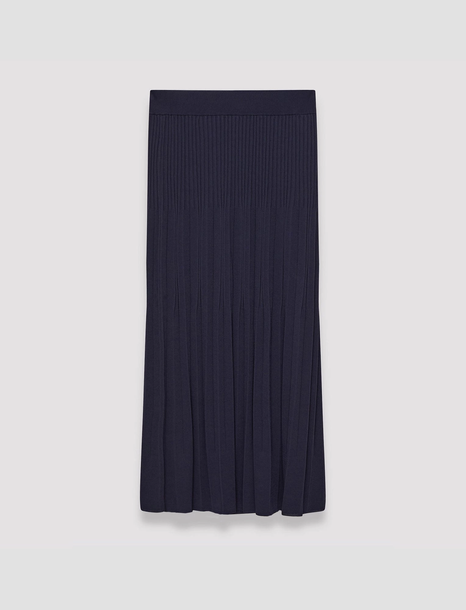 Viscose Rib Knit Skirt Soft Finish Hip Skimming