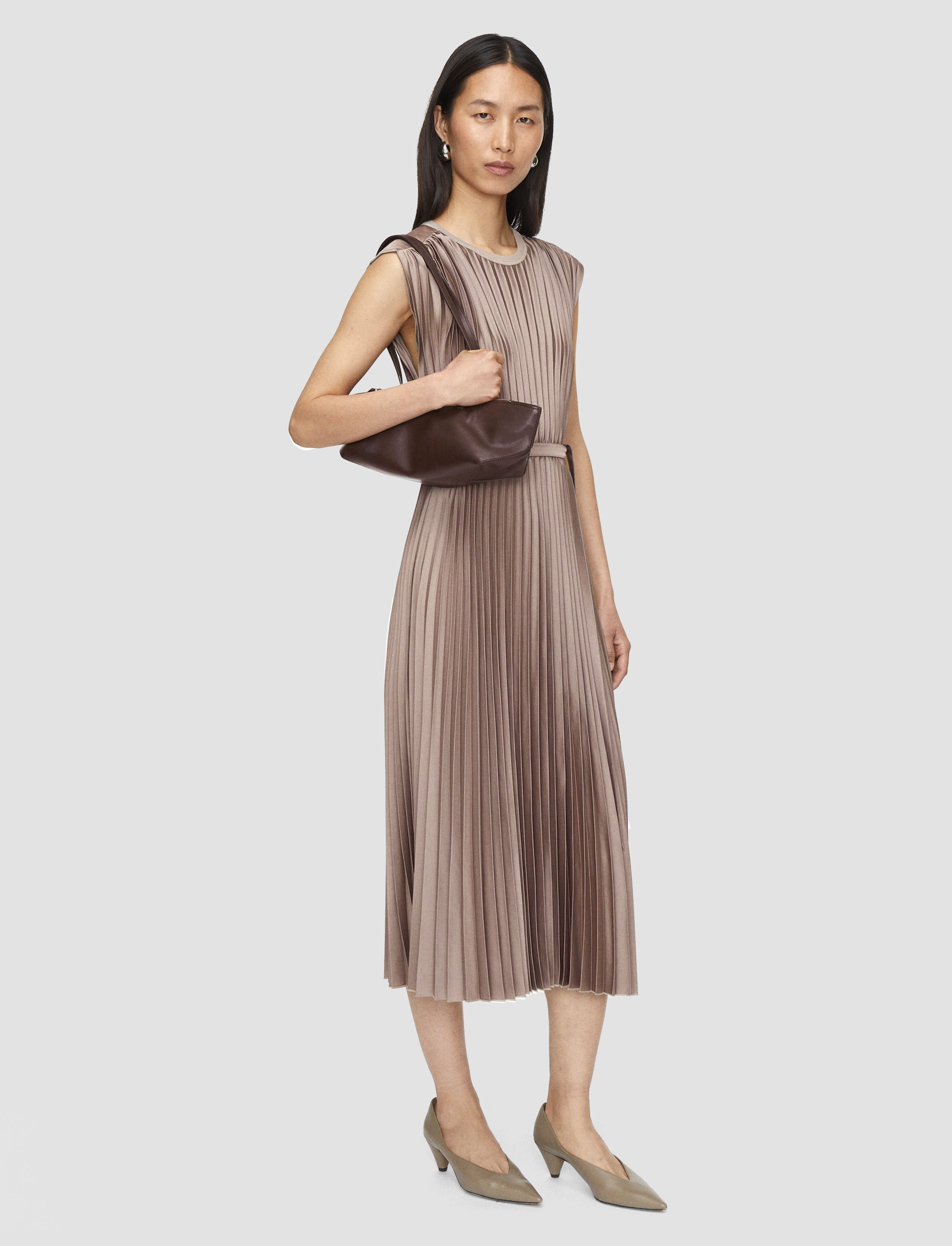 Sculpted Form Volta Knit Weave Pliss?? Dress