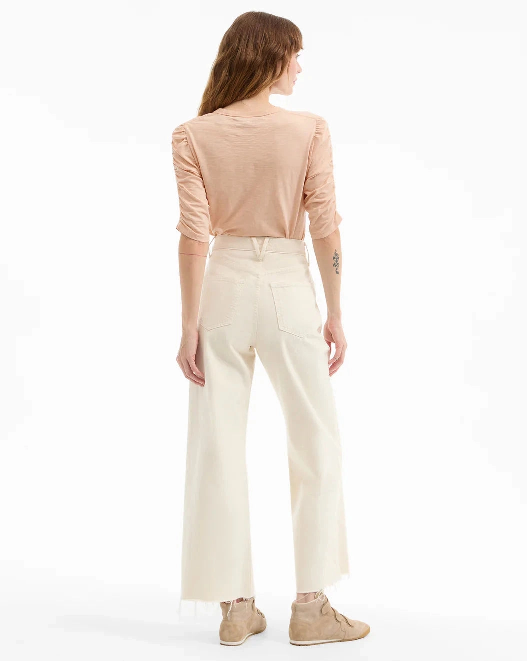 Waldorf Ruched-Tee Soft Coral NonToxic Certification Reflective details