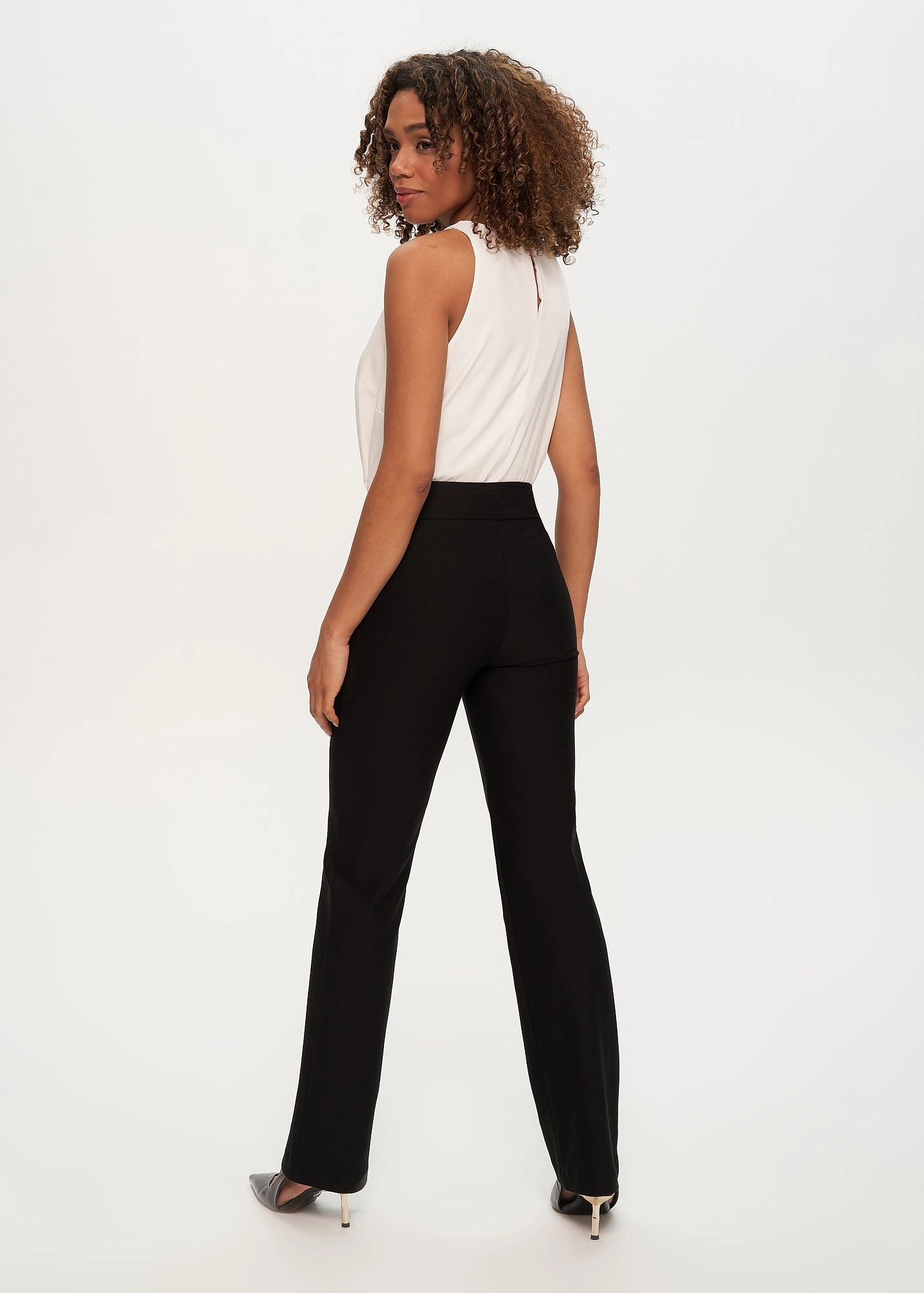 Ashley Ponte Wide Leg Pant Contoured Panel Design