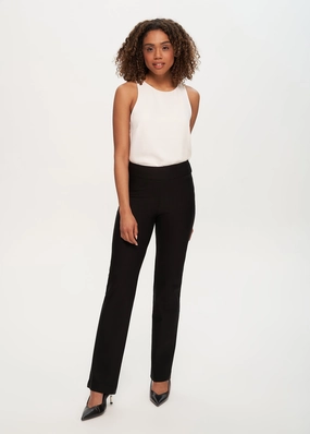 Vintage Wash Cozy Waist Ashley Ponte Wide Leg Pant