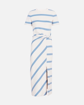 Comfortable Layering Short Sleeve Striped Cody Dress