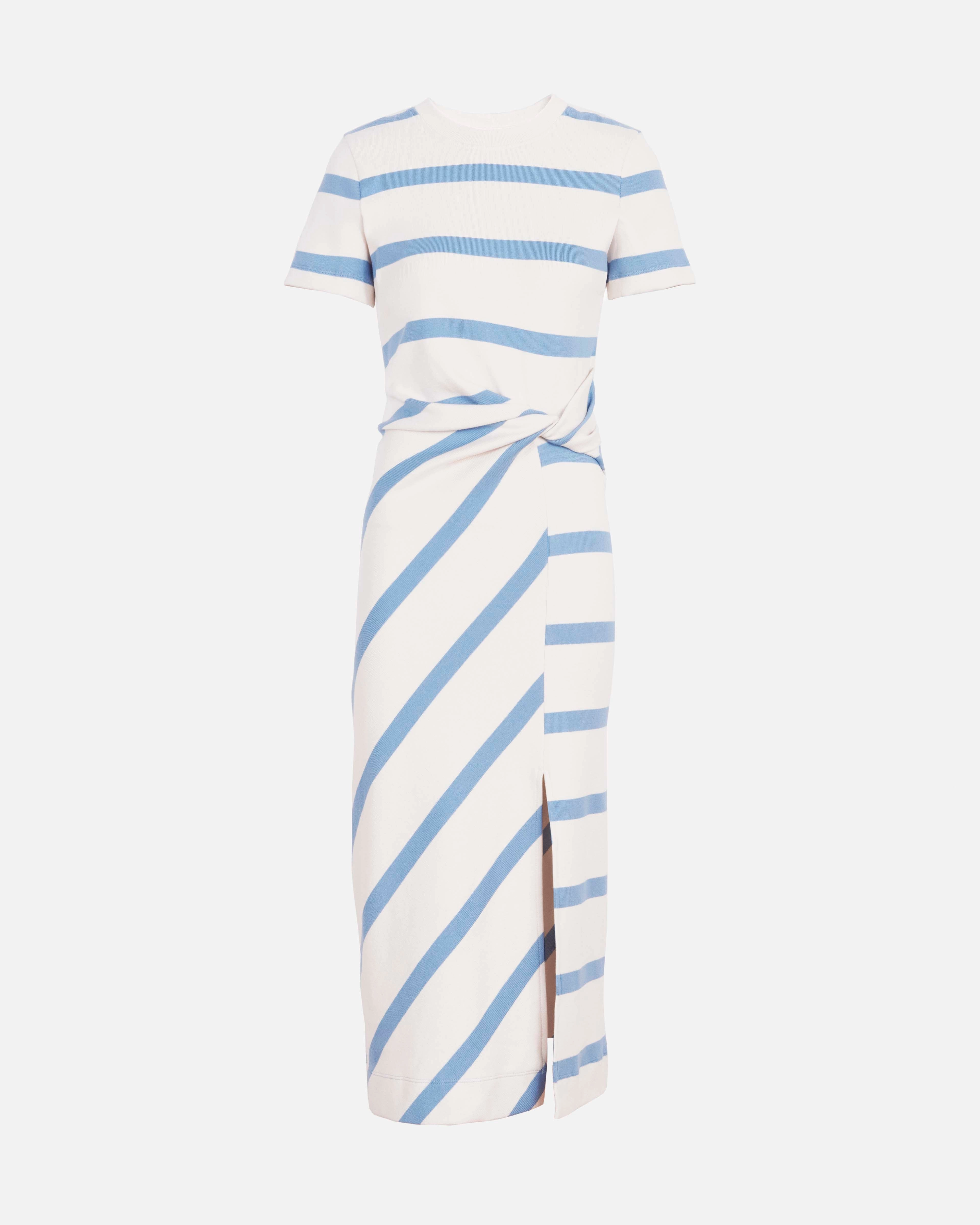 Comfortable Layering Short Sleeve Striped Cody Dress