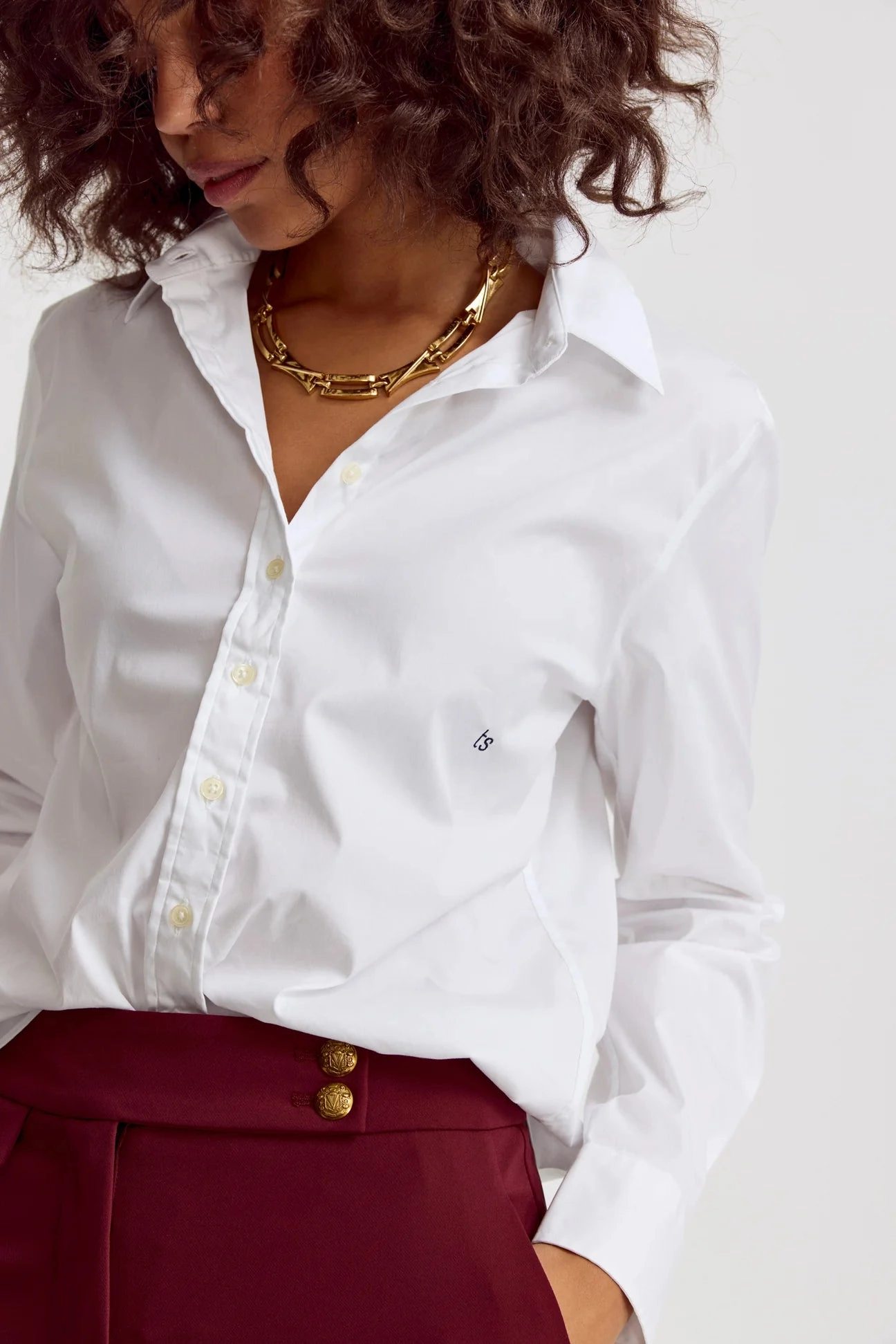 Sustainable Manufacturing Process The Boyfriend Shirt White