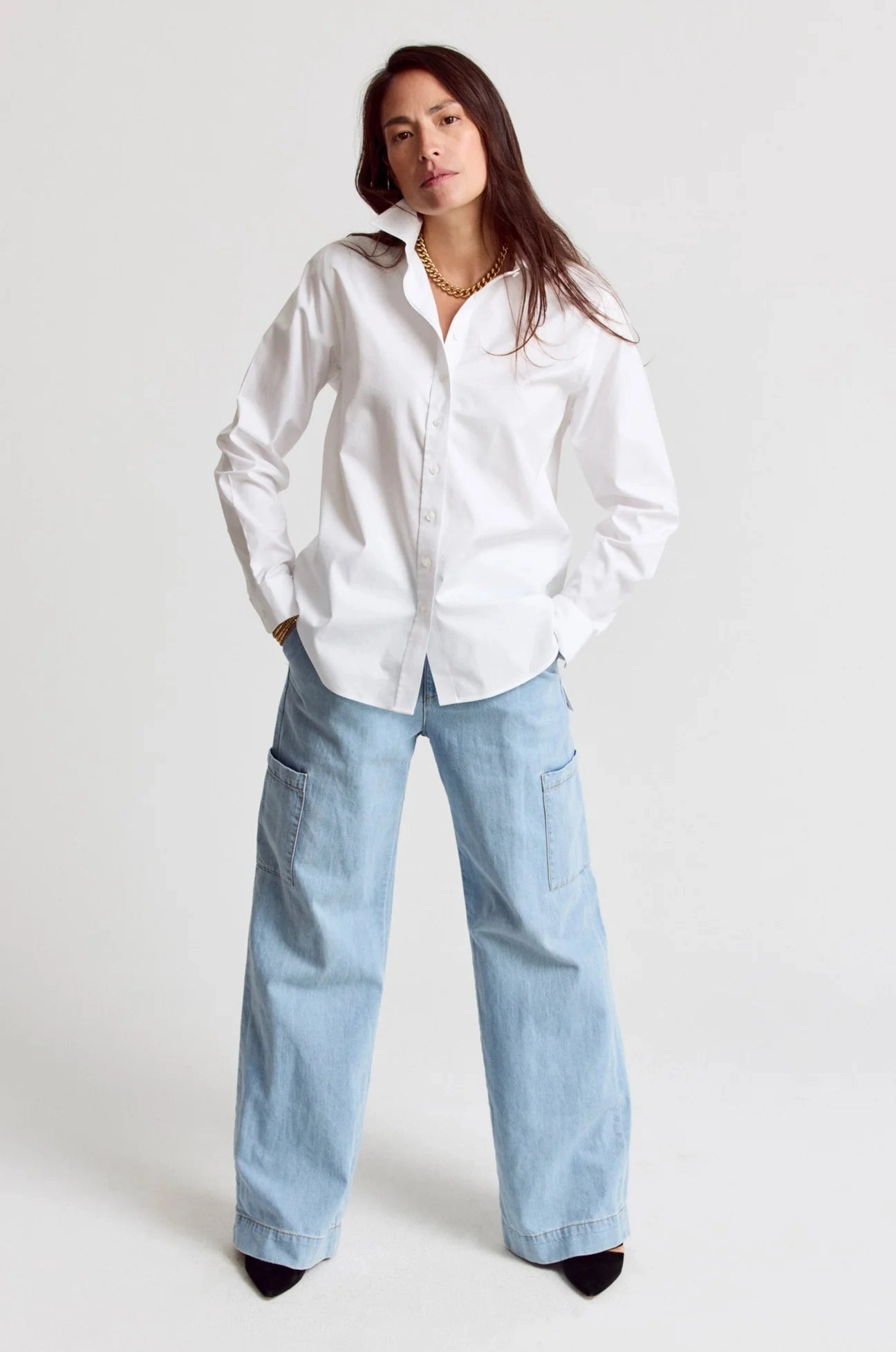 Quick Release Fasteners HeatRegulating The Boyfriend Shirt White
