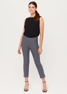 Marlie Ponte Slate Grey Pant Core Comfort Casual Fit