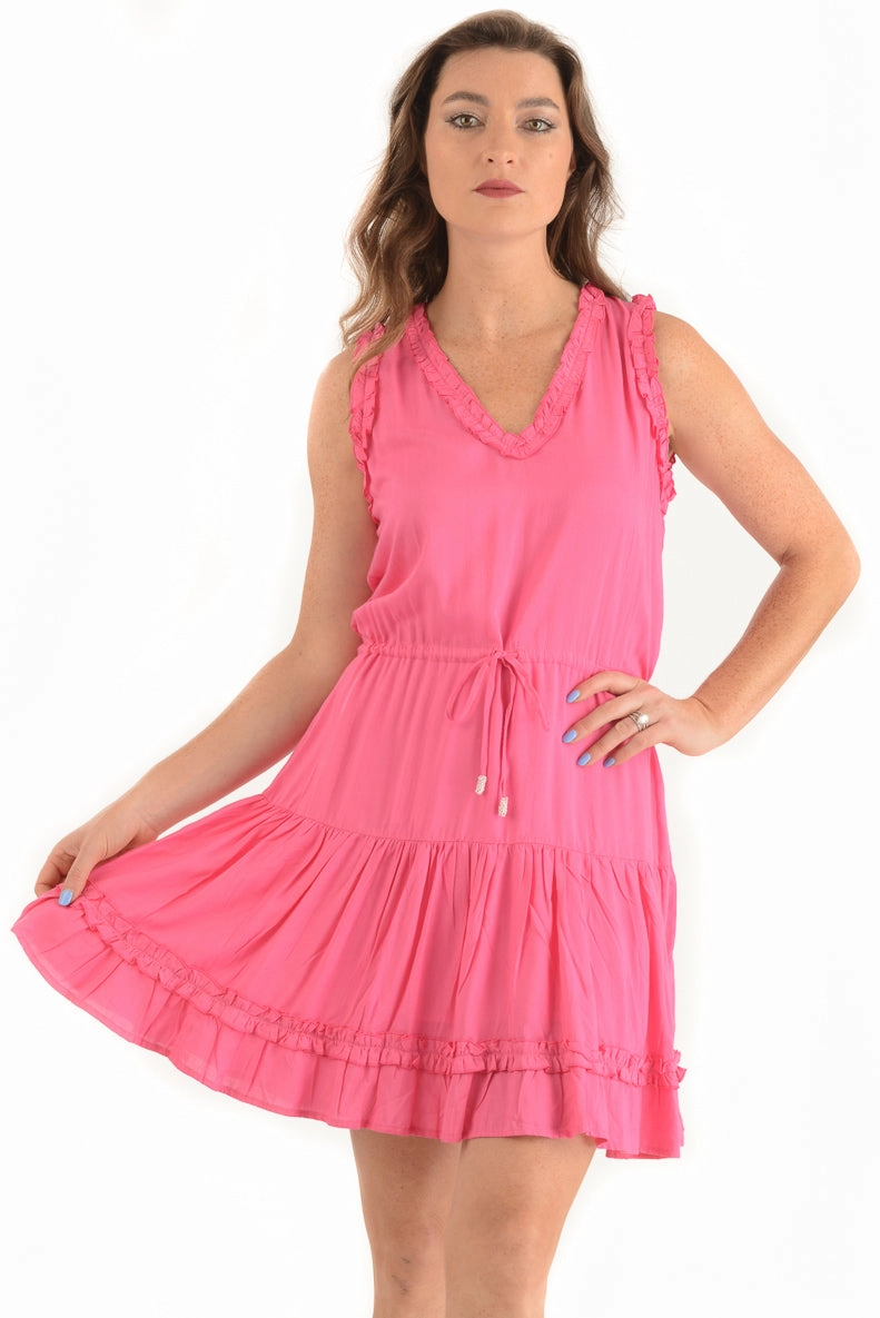 Timeless Touch Maddie Dress / Hot Pink