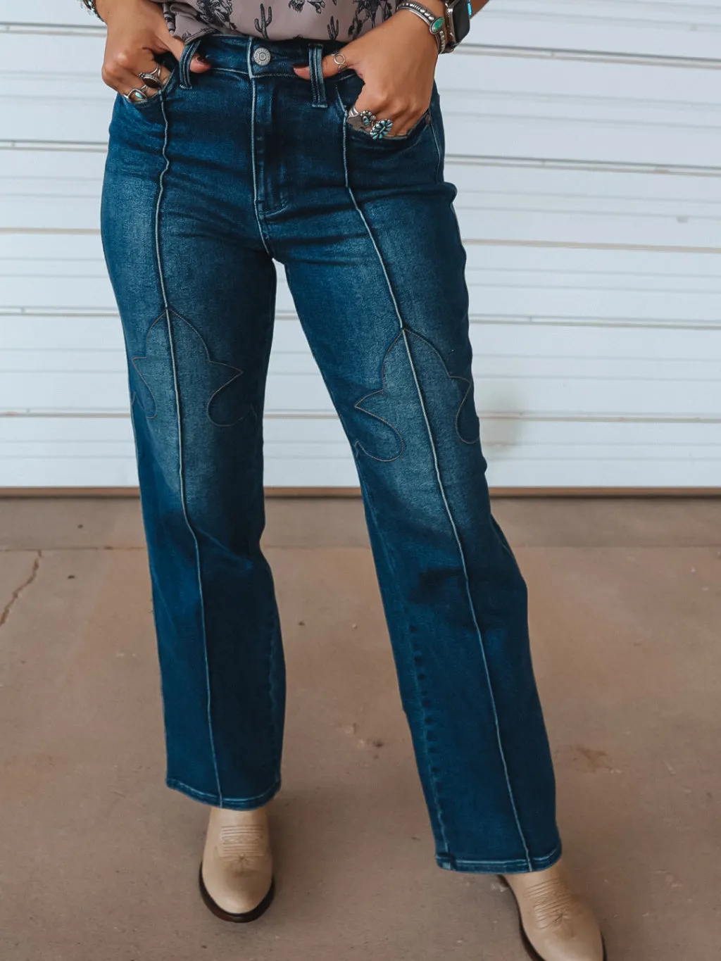 Western Stitching High Waist Judy Blue Jeans - 88841