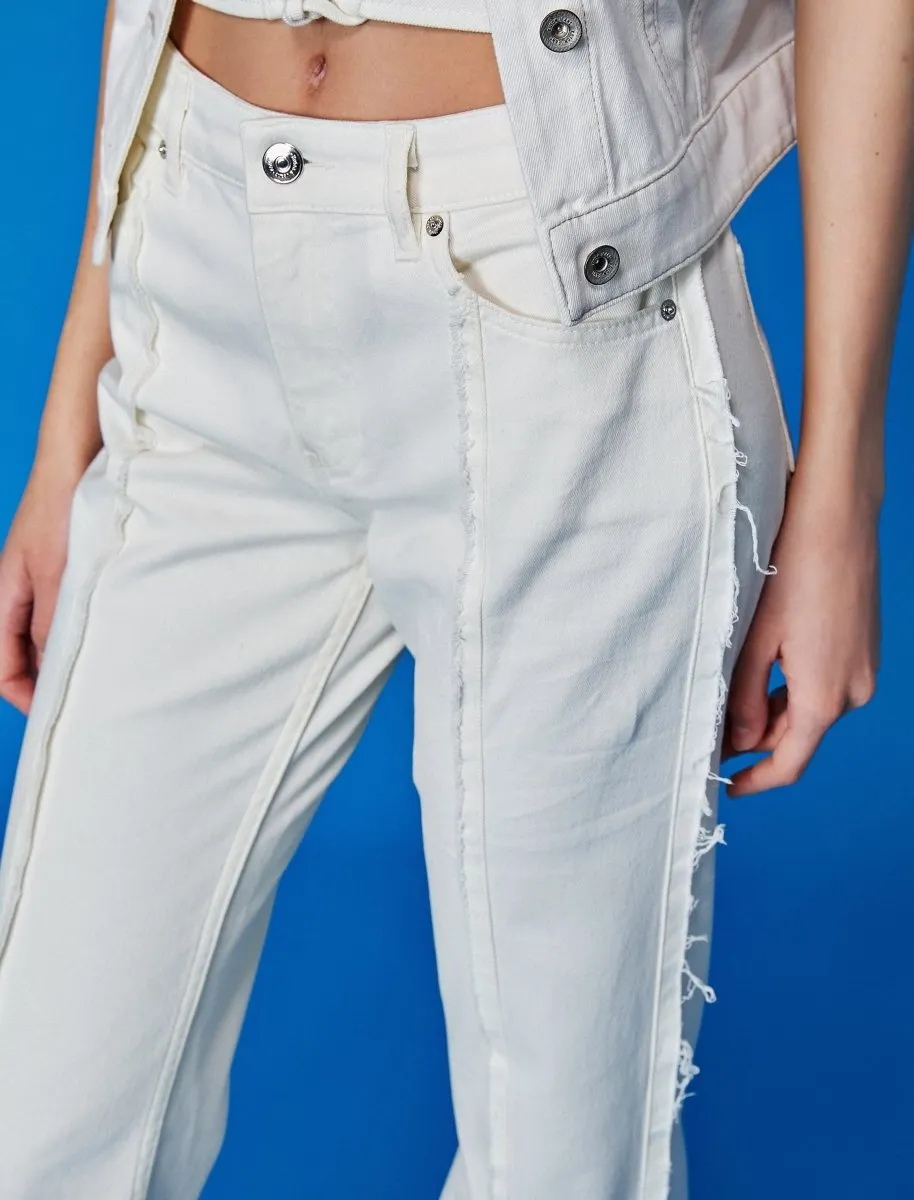 White Jeans Flare