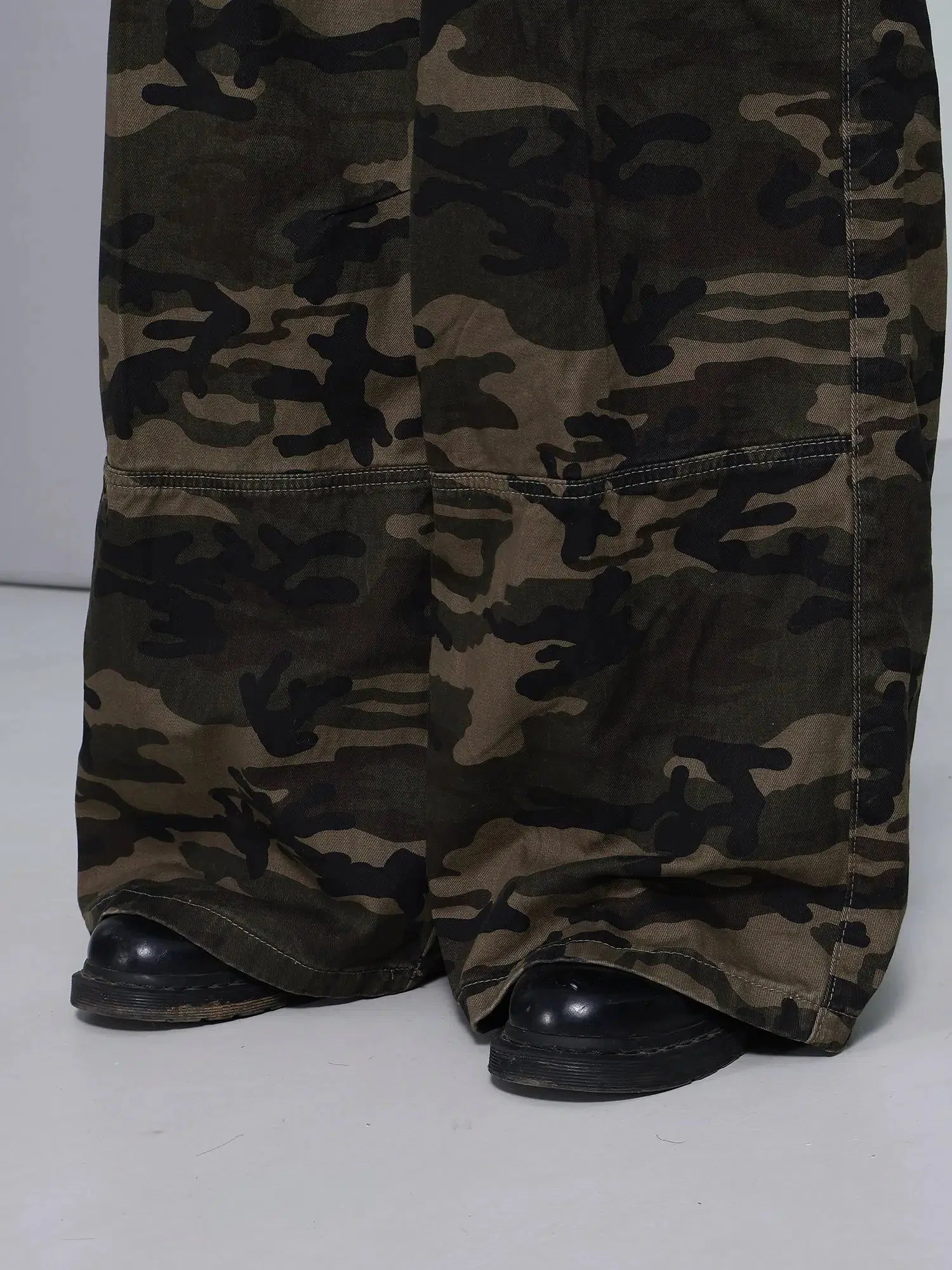 Wide Camouflage Cargo Pants