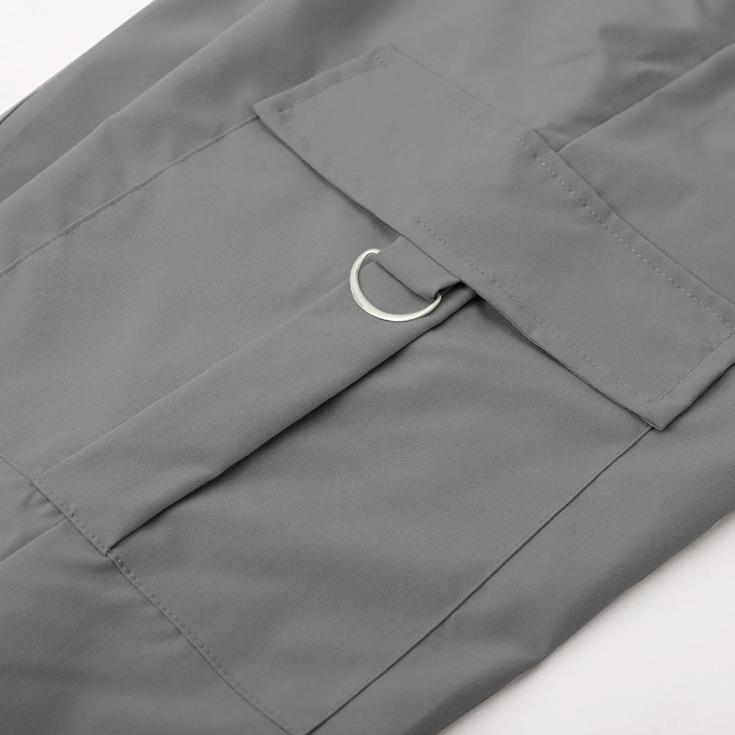 Wide Leg Casual Pants for Women Trendy High Waisted Cargo Pants with Pockets Baggy Stretch Utility Military Pants