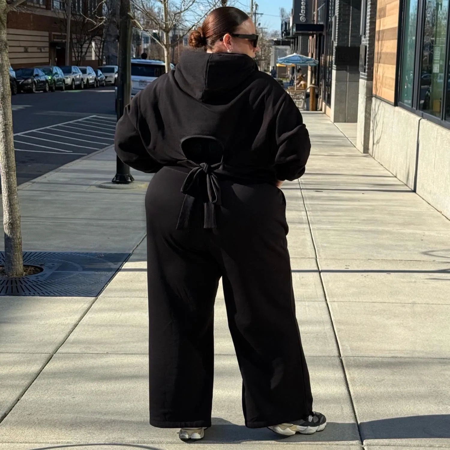 Wide Leg Drawcord Sweatpants